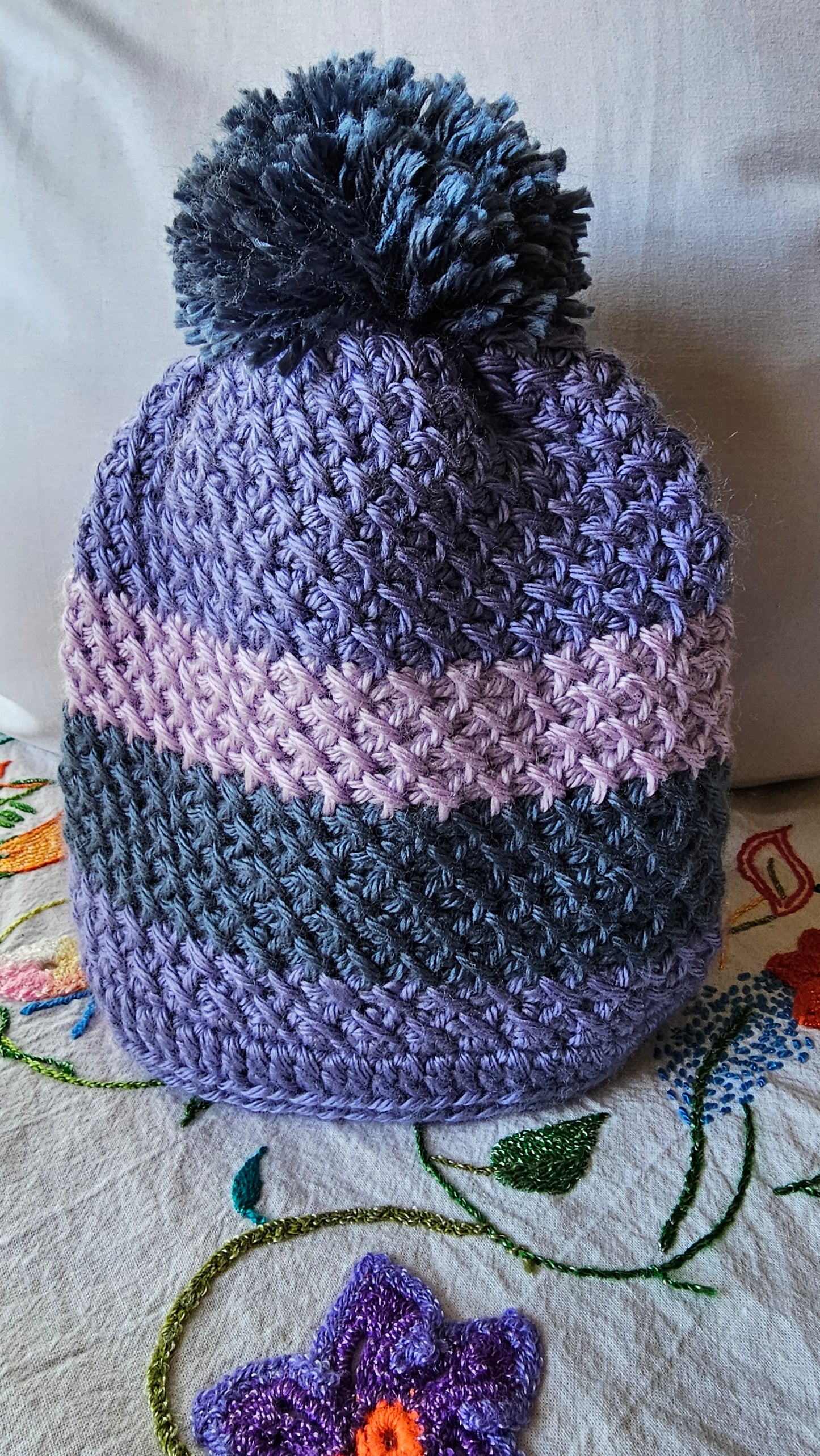 Purple and Blue Beanie (For Kids)