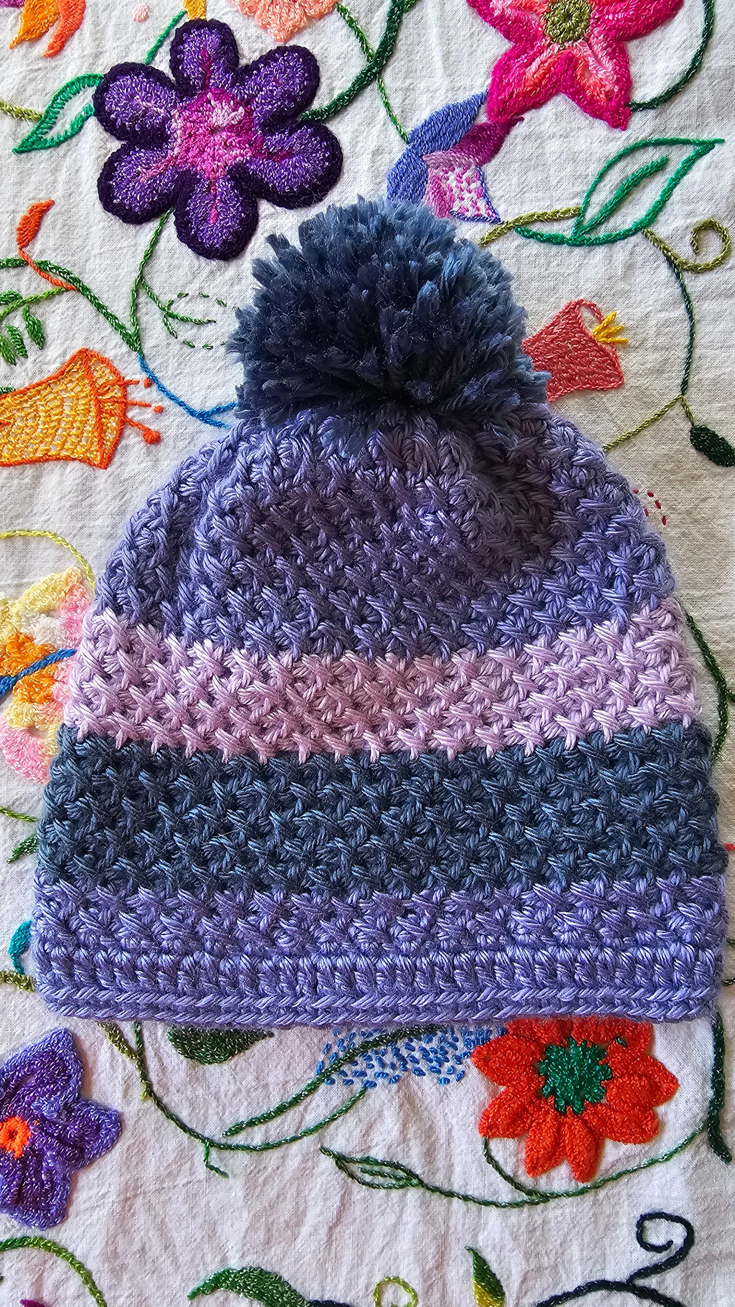 Purple and Blue Beanie (For Kids)