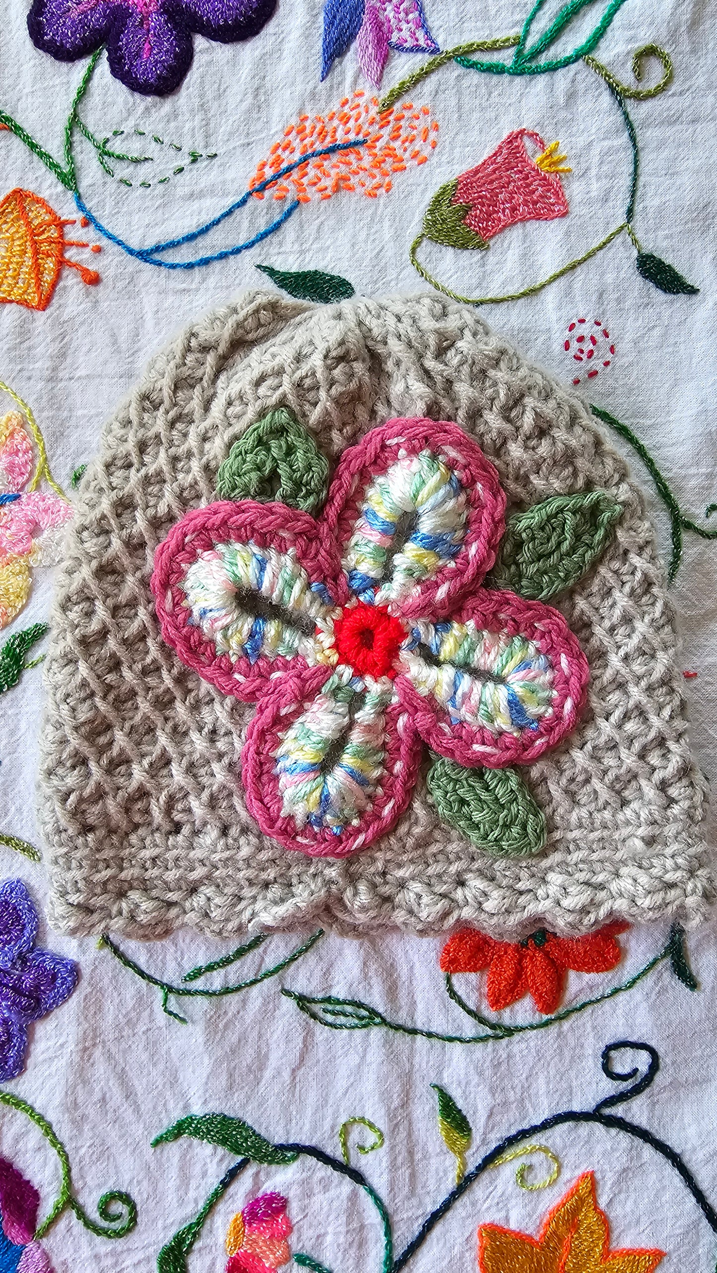 Flower Beanie (For Kids)