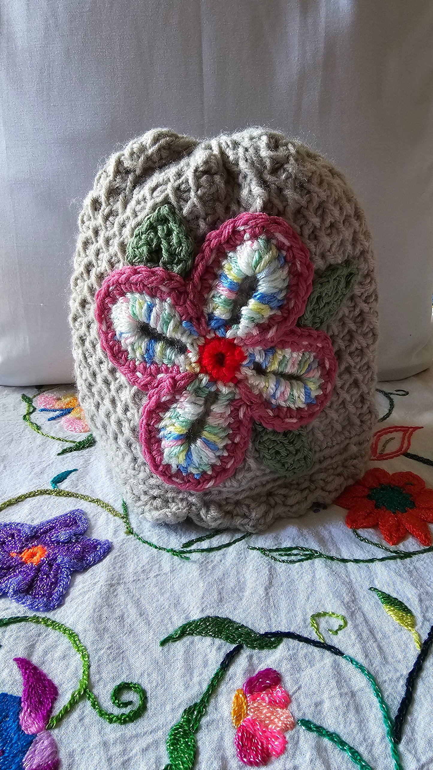 Flower Beanie (For Kids)