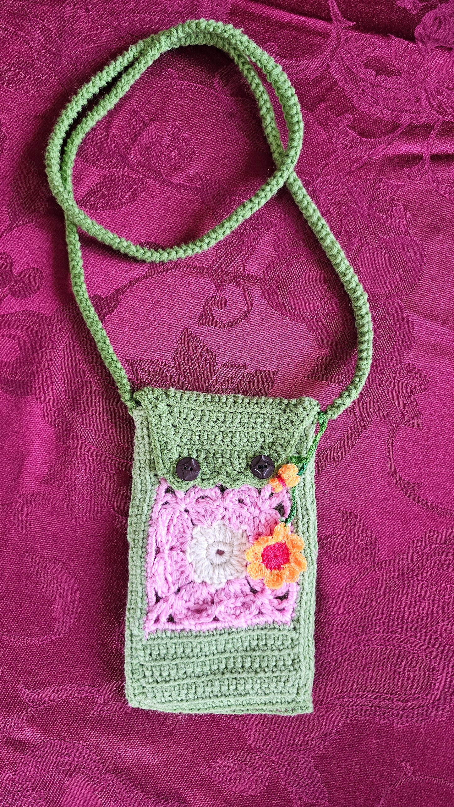 Crocheted Cellphone Pouch